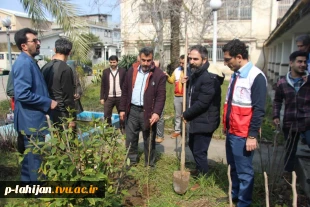 کاشت 10 اصله نهال به مناسبت هفته منابع طبیعی و روز درختکاری در آموزشکده شهید رجایی لاهیجان- اسفند 1402
 6